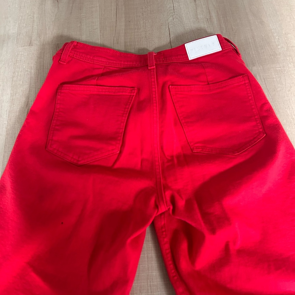 Pistola Penny Crop Wide Leg in Ruby - Size 27 - Picture 8 of 9